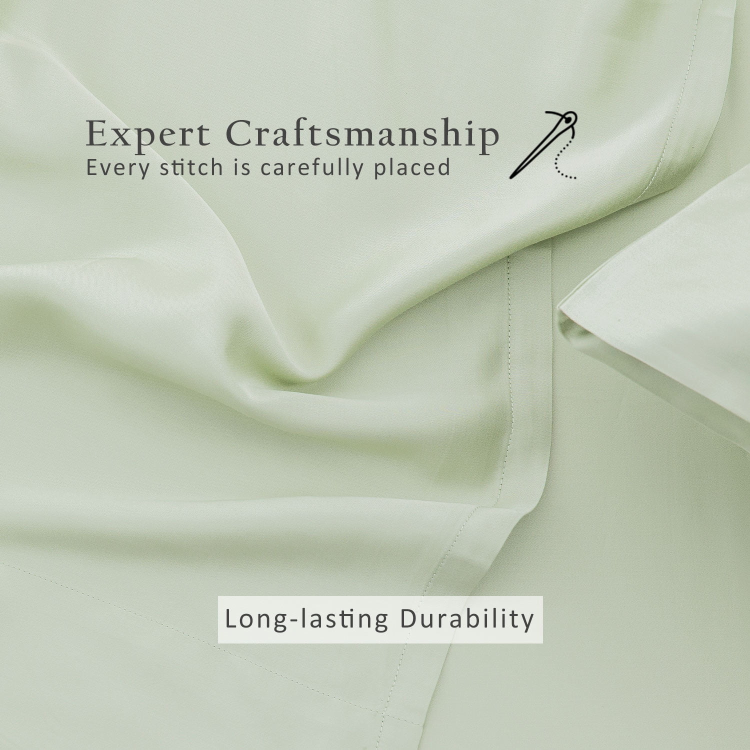 TOSMO Luxury Sheet Set 4 Piece King Size - 100% Viscose Derived from Bamboo - 18” Extra Deep Pockets, Oeko-Tex Certified, Silky Soft, Cooling and Breathable