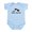 Sky Blue, variant on CafePress - Man Down Snowmobile Infant Bodysuit - Baby Light Bodysuit, Size Newborn - 24 Months