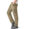 thumbnail image 1 of Men's Hiking Snow Pants Winter Insulated Fleece Lined Water Repellent Pants, 1 of 7