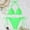 Green, variant on TODOZO Halter Bikini Sets for Women 2023 New Green Chest Pad No Steel Support Fashion Lace Up Split Backless Swimsuit Triangle Bikini Bathing Suits Two Piece Swimsuit for Women Modest Green L