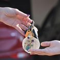thumbnail image 3 of Automotive Keychains Plush Key Holder with Rhinestone Small Mouse, 3 of 4