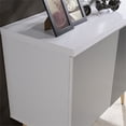 thumbnail image 5 of Hodedah Contemporary Wooden Entry Way Accent Table in White-Gray Finish, 5 of 5