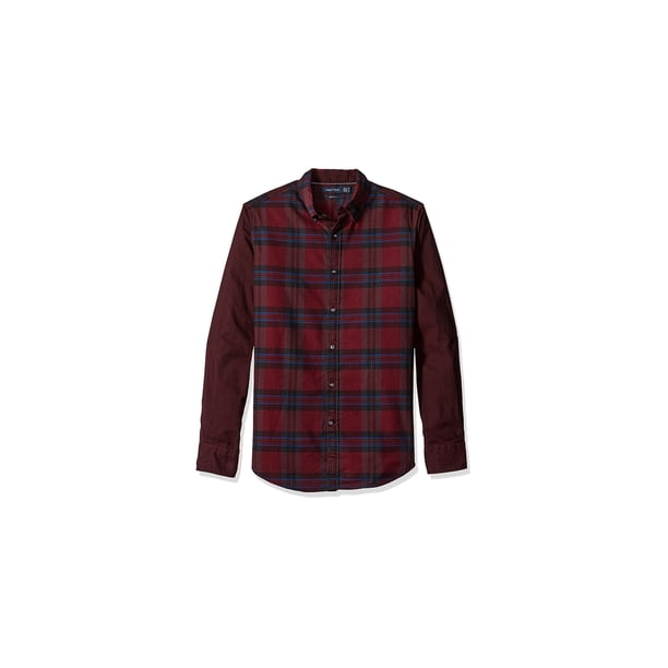 Nautica - Camiseta con botones para hombre, color rojo, extragrande
