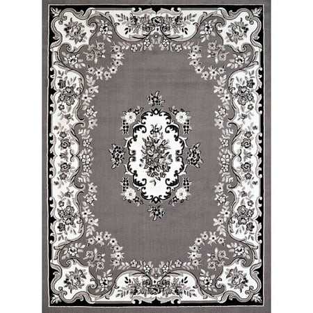 Aubusson Area - Astoria Grand Wenlock Aubusson Gray Area Rug