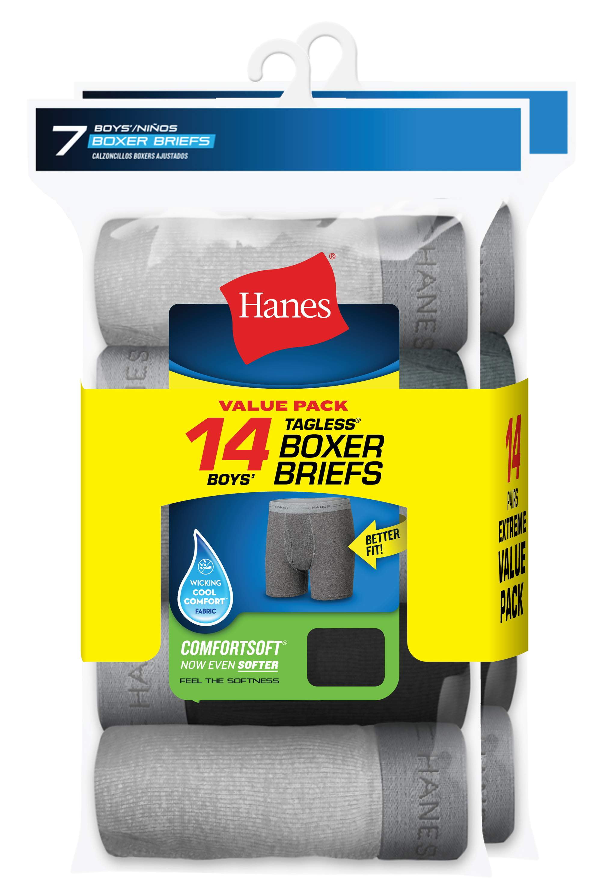 Tagless Boxer Briefs, 7 + 7 Bonus Pack (Little Boys & Big Boys)