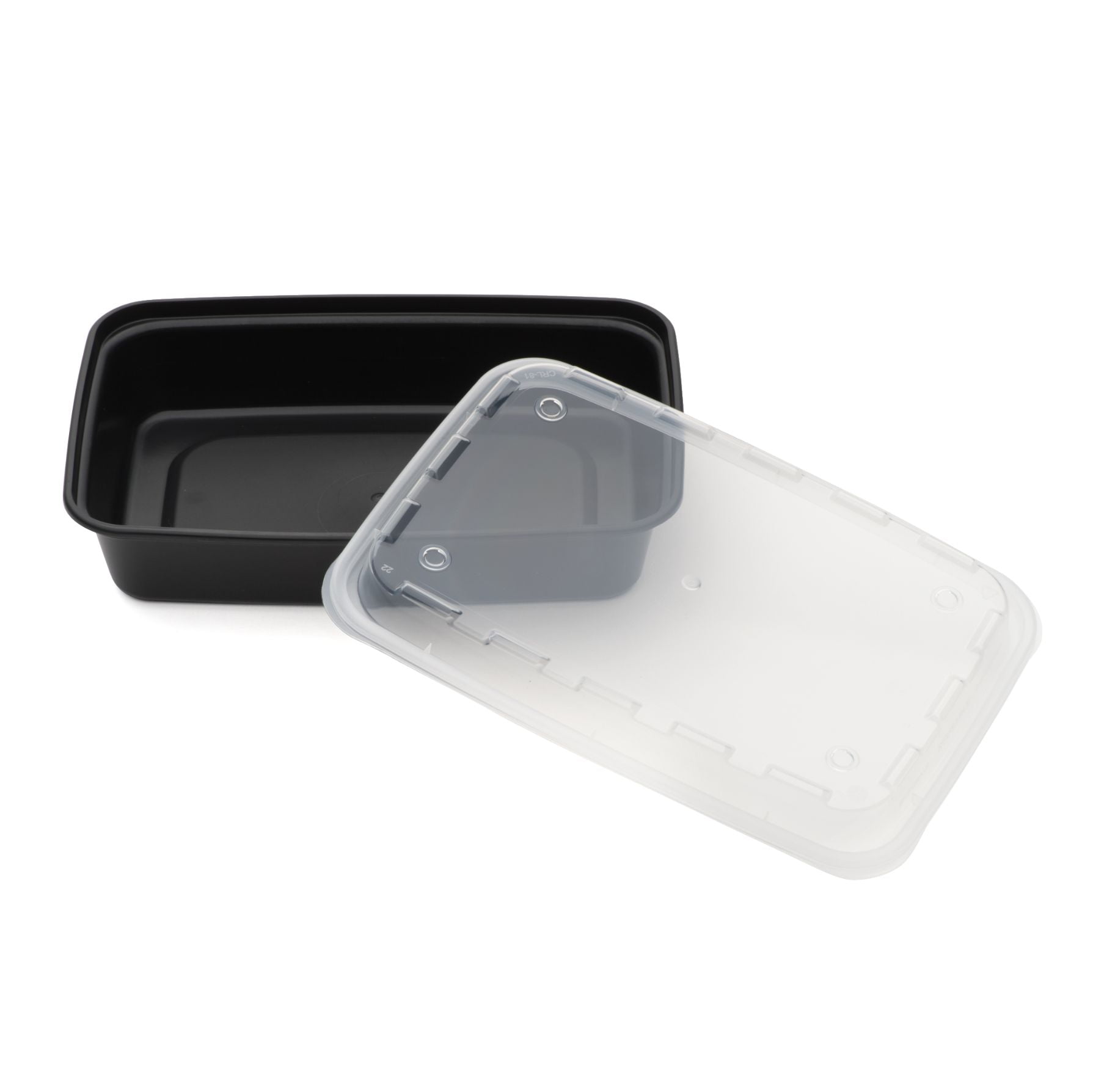 Cubeware Reusable Rectangular Plastic Container with Clear Vented Lid