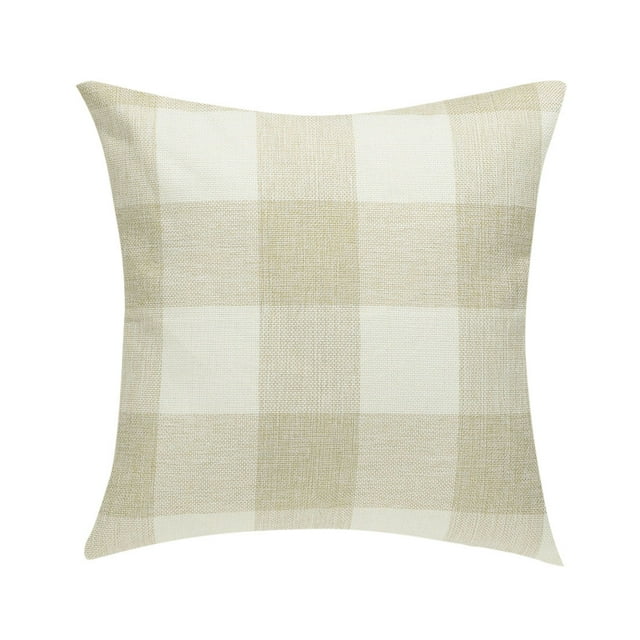 Unique Bargains Housse de Coussin Décorative Classique Rétro à Carreaux, Protège-Housse de Coussin pour la Maison et le Bureau