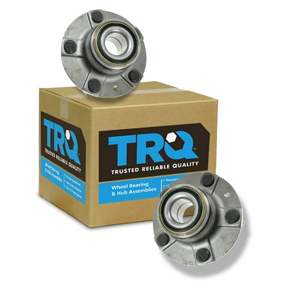 TRQ Rear Wheel Hub & Bearing Set Pair for 91 92 93 Accord w/ ABS BHA53558