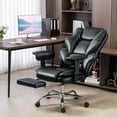thumbnail image 2 of HOMCOM Office Chair, 400 lbs Big and Tall Desk Chair with Spring Pack, 2 of 10