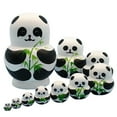 thumbnail image 1 of Juego de muñecas rusas NikouMX 10 piezas panda, 1 of 8