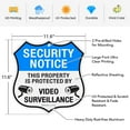 thumbnail image 5 of Faittoo Security Notice Sign, Property Is Protected By Video Surveillance Sign, 2-Pack 11.6 x 11.6 Inch Reflective Aluminum Warning Sign, 5 of 7