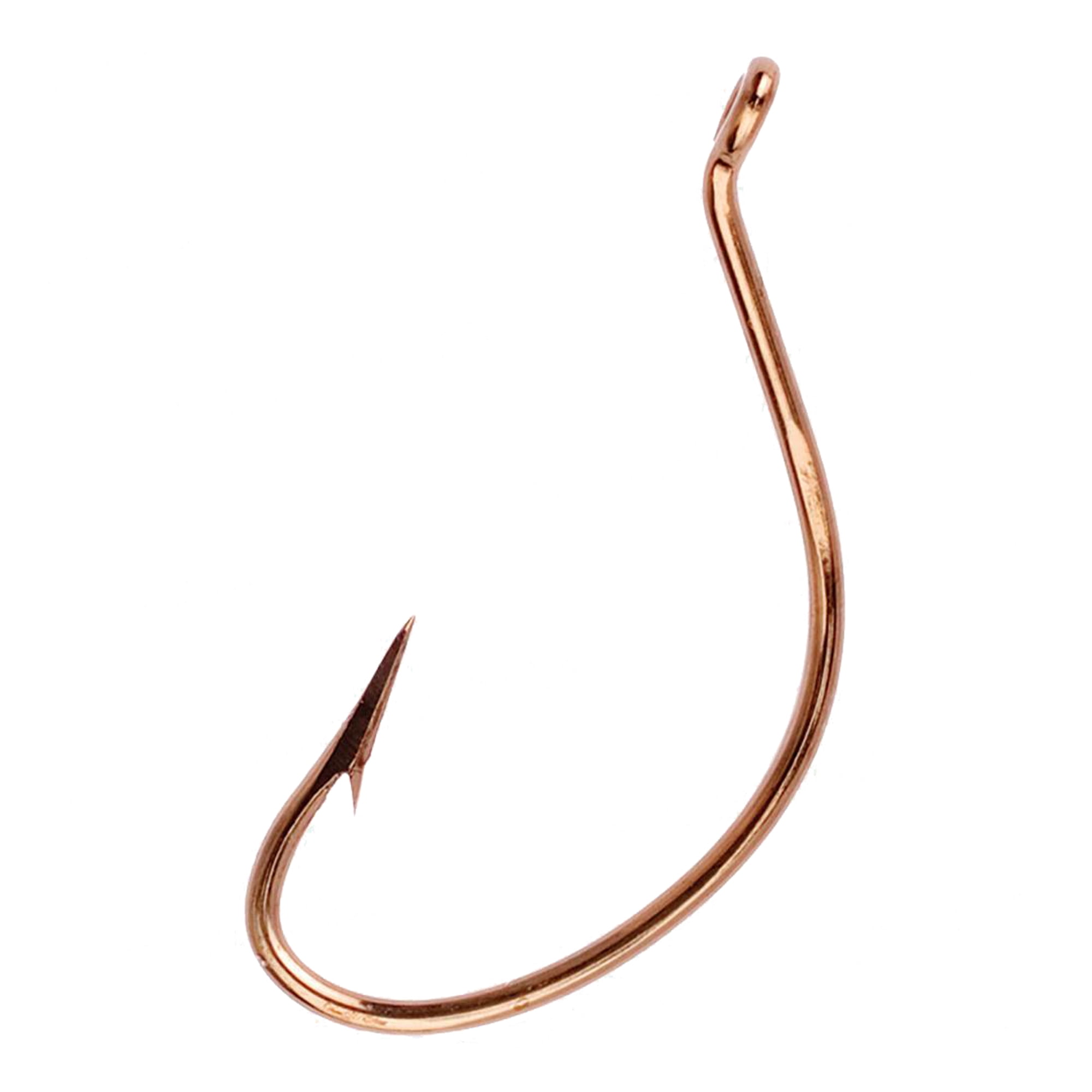 Eagle Claw L144G3/0 Lazer Kahle Up Eye Offset Hook, Bronze Size 3/0