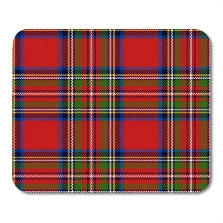 Royal Stewart Kilt - KDAGR Red Check Scottish Plaid in Classic Colors Royal Stewart Tartan Pattern Clipping Mask Blue Kilt Mousepad Mouse Pad Mouse Mat 9x10 inch