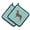 Blue, variant on Australian Kelpie Dog Checkerboard Blue Pair of Pot Holders