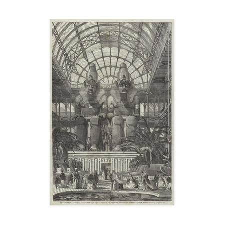 - The Crystal Palace at Sydenham, the Egyptian Avenue, Colossal Figures from Aboo Simbel Print Wall Art