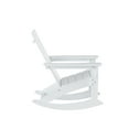 thumbnail image 5 of GARDEN Set of 2 Modern Plastic Outdoor Rocking Chairs for Patio Porch, White, 5 of 11