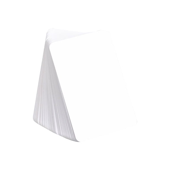 Blank Flash Cards, Memory Index Cards, 100 Pcs Pocket Memo Cards, 2.2x3.5 Inch Thick White Paper Cardstock, for Language Study, Presentation Notes, Office Organization, White, LJAI