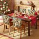 thumbnail image 5 of Fundas de lino para sillas, decoraciones navideñas, fundas para sillas navideñas en estilo 3D, ideales para el hogar y el comedor, decoraciones navideñas para respaldos de sillas, decoraciones de Hall, 5 of 6