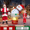 thumbnail image 4 of Muñeco de nieve inflable navideño Hanayard de 6 pies con luz LED, 4 of 7