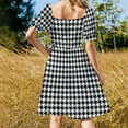 thumbnail image 5 of Houndstooth Classic With Bevel Dress elegant party dresses for women 2024 long dress women Party dresses, 5 of 7