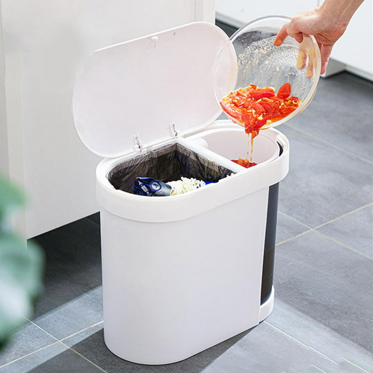 Ciaoed Trash can: household double-layer large capacity net red living  room, high-end kitchen, bathroom, bedroom, hotel office, uncovered, one for  sale 1PCS Same pattern 