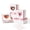 Heart, variant on 4-inch Cookie Jar, 50pcs Pack, Brown - Baking tin with clear window, suitable for gifting or takeout. Paper material, can hold cake slices, macarons, donuts, etc. Dimensions: 4x4x2.5 inches