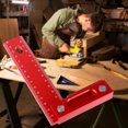 thumbnail image 2 of MOMOJIA Aluminum Scribing Ruler Square Measuring Ruler L Shape Measurement Tool Height Ruler Carpentry Square Ruler, 2 of 10