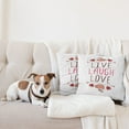 thumbnail image 4 of Ambesonne Live Laugh Love Throw Pillow Cover 2 Pack, Teacup Cookies, 16", Multicolor, 4 of 7