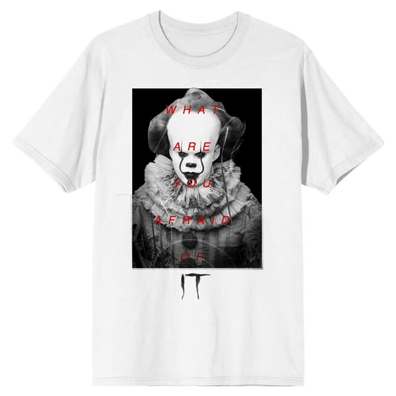 It 2017 Pennywise Men's White T-shirt-Medium