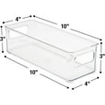 thumbnail image 6 of Sorbus Plastic Storage Bin Clear Stackable Portable, 6 of 7