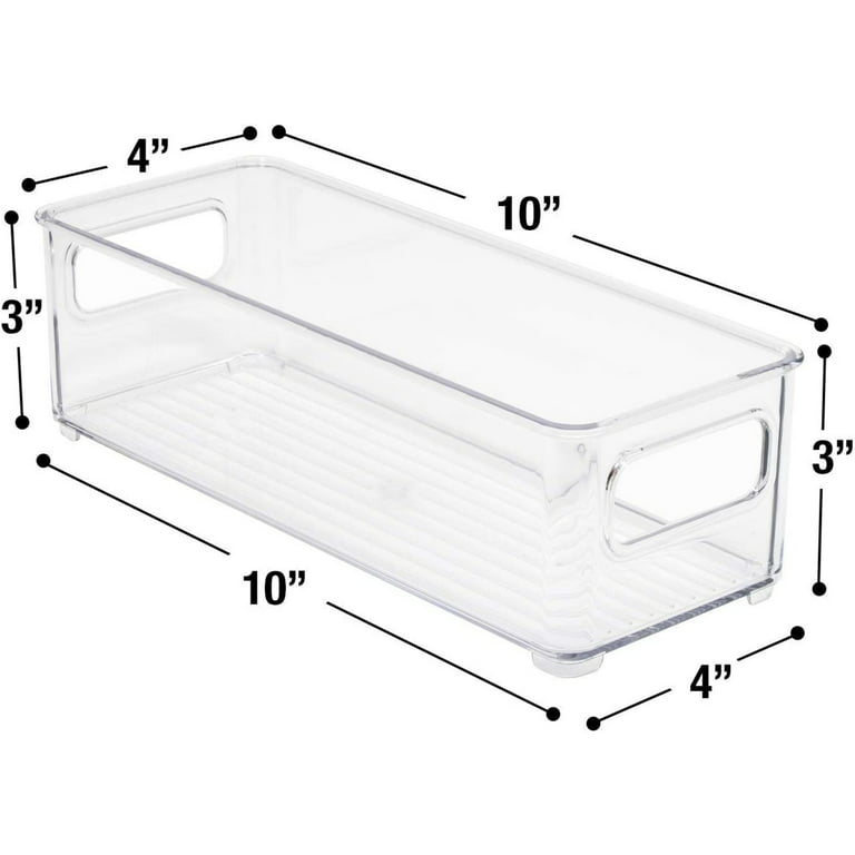 Sorbus Plastic Storage Bins Stackable Clear Pantry Organizer Box