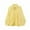 Yellow #34, variant on WULMLEO Bubble Hem Jacket, Women's Puff Sleeve Bomber Jacket, Oversized Bat Sleeve Front Zip Up Street Casual Lapel Pleated Shirts Khaki L