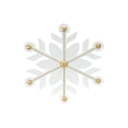 thumbnail image 3 of Home Decorative Snowflake (Set of 12) 15.5"H, 22"H Iron, 3 of 5