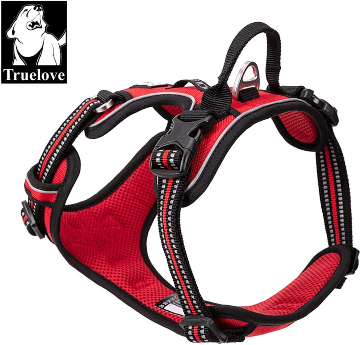 TRUE LOVE Reflective Dog Harness No Pull Nylon Adjustable Pet Harness TLH56512