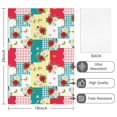 thumbnail image 2 of 2 Pcs Pioneer Flower Floral Print Pattern Kitchen Towels, Funny Microfiber Dish Towel Set, 18" X 26" Tea Towels, 2 of 6