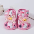 thumbnail image 3 of LNMQLPDBS Baby Girl Shoes Soft Sole Baby Dress Shoes Newborn Infant Anti-Slip Prewalkers Shoes Summer Canvas First Walker Crib Shoes, 3 of 9