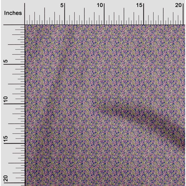 oneOone Georgette Viscose Dark Blue Fabric Florals Craft Projects Decor Fabric Printed By The Yard 42 Inch Wide