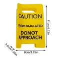 thumbnail image 2 of 1 Pc Caution Overstimulated Desk Sign, Funny Prank Gift Office Desk Decor, 3D Printed Overstimulated Do not Approach Warning Signs, Humor Desktop Decoration White Elephant Gifts(B), 2 of 7