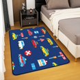 thumbnail image 2 of Cute Vehicles Area Rug 5x7 for Living Room,Road Traffic Carpet Non Slip,Cartoon Car Indoor Floor Mat for Bedroom,Transportation Decorative Rug, 2 of 5