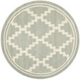 thumbnail image 2 of SAFAVIEH Chatham Dustin Geometric Wool Area Rug, Gray/Ivory, 5' x 5' Round, 2 of 10