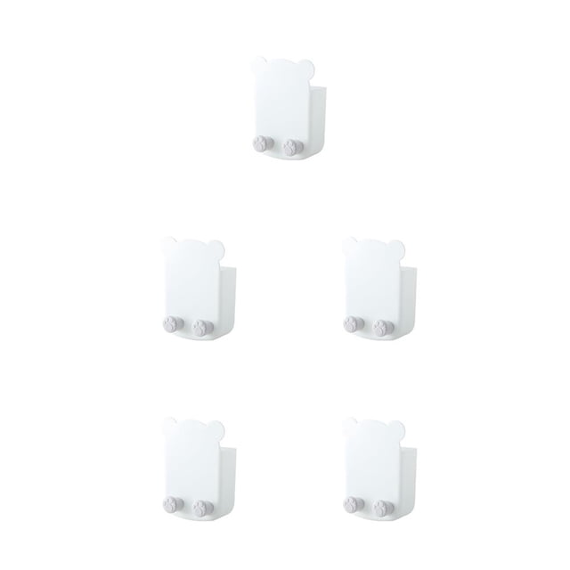 Yuarrent Home Hotel Aire acondicionado Control remoto Organizador Sala de estar Cocina Controlador Titular Estante Ahorro de espacio Blanco Type2 NO2
