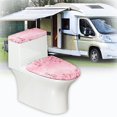 thumbnail image 5 of HELLHERO Polyester Toilet Dust Cover Set for Indoor Home, Adjustable Machine Washable Washable, Stretch Fit, 5 of 7