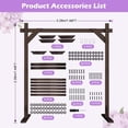 thumbnail image 2 of 7.48 FT Wooden Arch Square Wood Wedding Arches for  Wooden  for Wedding Backdrop Stand for Indoor Outdoor Wedding Party Garden Beach Forest Rustic  Decor, 2 of 6