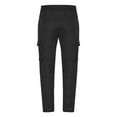 thumbnail image 5 of Mingw Mens Ultra Comfort Straight Canvas Cargo Pants Classic Fit Versatile Trousers ,Black,2XL, 5 of 6