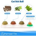 thumbnail image 2 of Bolas de hierba gatera, juguete para gatos, bolas comestibles giratorias, bolas comestibles de hierba gatera autoadhesivas naturales y saludables (blanco) Sincero Electrónica, 2 of 5
