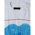 thumbnail image 3 of Ma Croix Mens Graphic Print Lustful Lips USA Flag T Shirt, 3 of 6