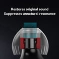 thumbnail image 4 of Estructura de Doble Soporte Auriculares Tapones para los Oídos con Memoria Tapones para los Oídos de Silicona 3 Pares de Auriculares Tapones para los Oídos Talla S Negro, 4 of 5