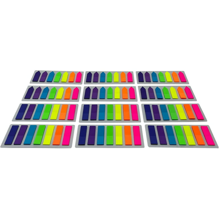 1120pcs Sticky Notes 7 Bright Color Neon Note Tabs Cute Index Tabs