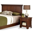 thumbnail image 4 of Homestyles Aspen Tête de Lit et Table de Chevet en Bois Marron, 4 of 7