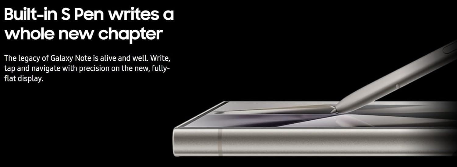 Restored Samsung Galaxy S24 Ultra SM-S928U 256GB Titanium Violet Unlocked (Refurbished)